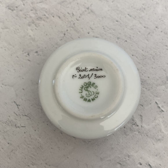 Vintage Limoges Happy Birthday Cake on a Plate w/ a Spoon Clasp. Numbered Piece. - Picture 5 of 5